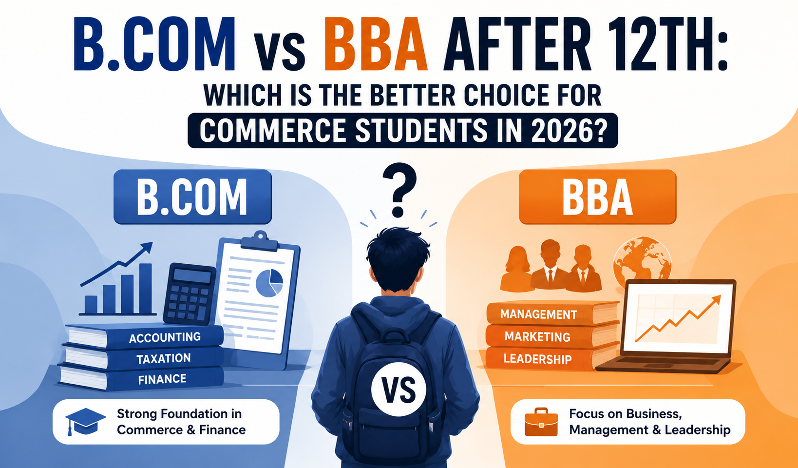 B.Com vs BBA After 12th Which Is the Better Choice for Commerce Students in 2026